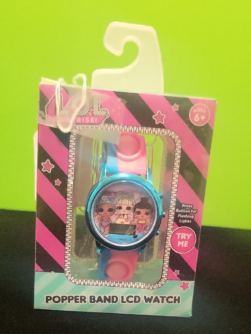 L.O.L. Surprise! Popper Band LCD Watch - Pink and Blue